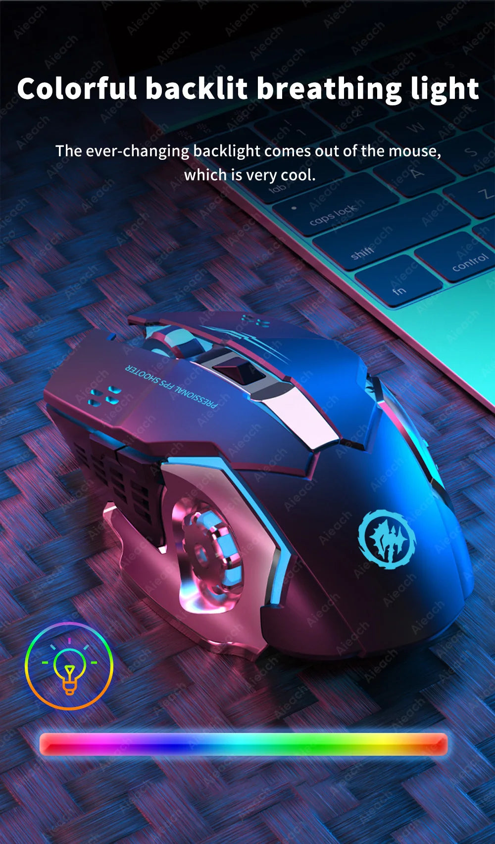 AIEACH Bluetooth Mouse Gaming