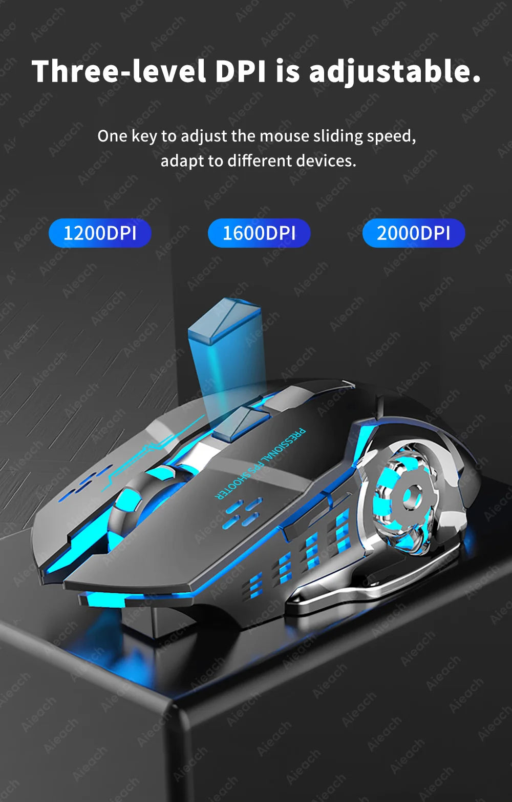 AIEACH Bluetooth Mouse Gaming