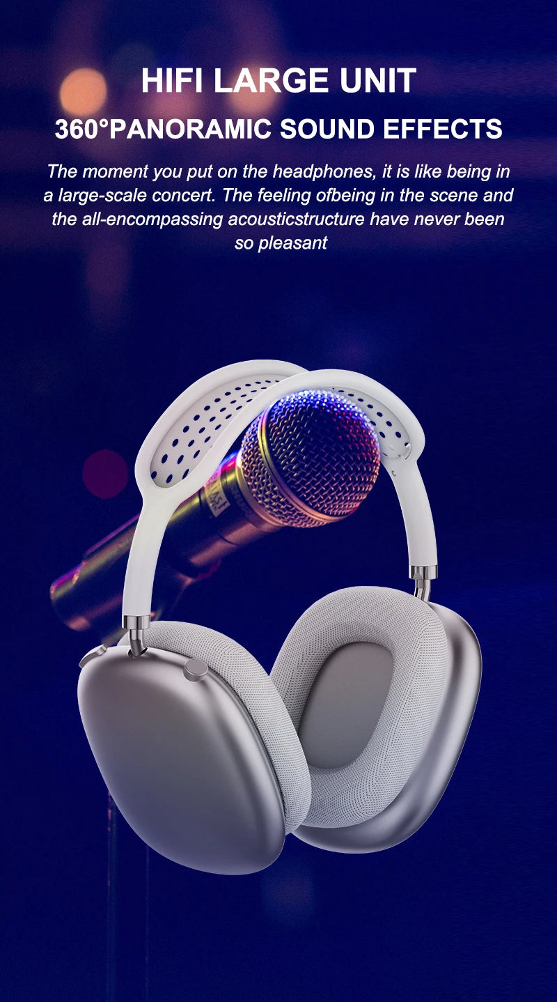 Pods max Wireless Bluetooth 5.3 Headphones