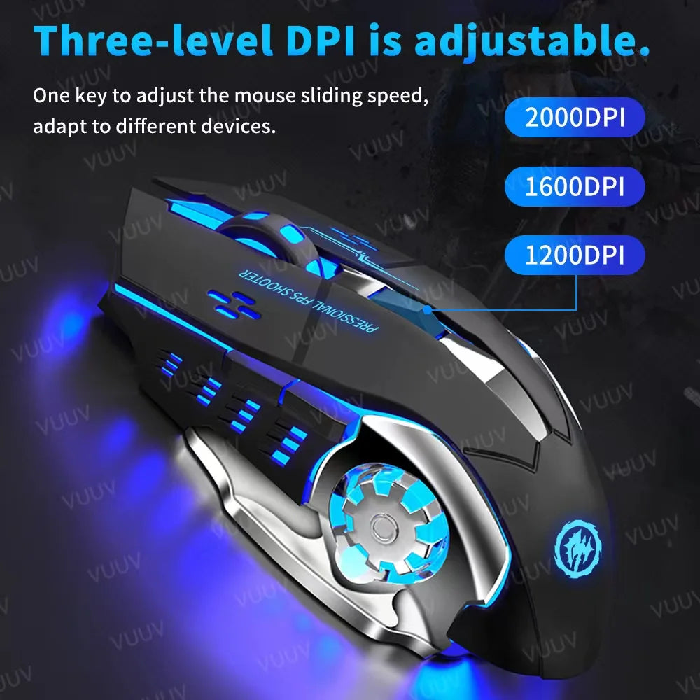 AIEACH Bluetooth Mouse Gaming